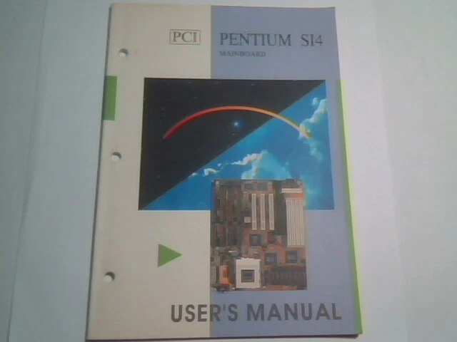 User's Manual Guide - PCI Pentium S14 Mainboard YM511801 System Board MS-5118