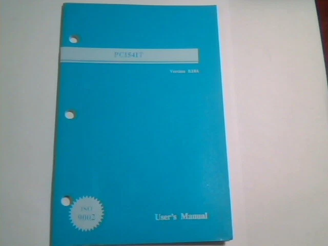 User's Manual Guide - PCI54IT PCI System Board Ver 0.10A