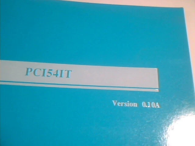 User's Manual Guide - PCI54IT PCI System Board Ver 0.10A - image 2
