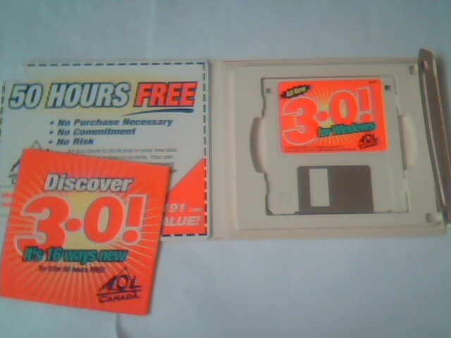 3.5 floppy disk - AOL Canada 3.0 for Windows 1997 with 50 free hours - image 2
