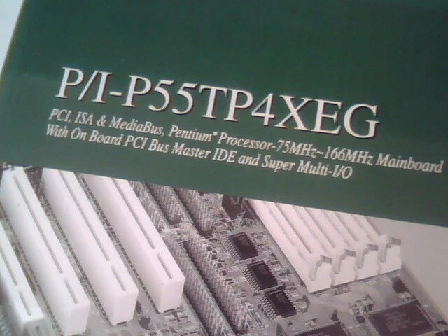 User's Guide Manual - P/I-P55TP4XEG System Mainboard Pentium processor PCI ISA