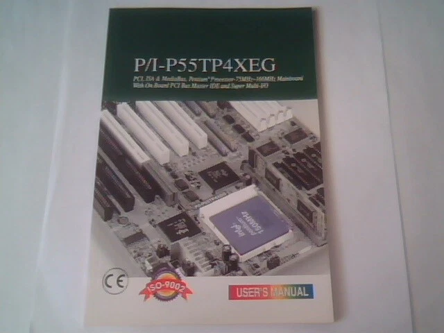 User's Guide Manual - P/I-P55TP4XEG System Mainboard Pentium processor PCI ISA - image 3