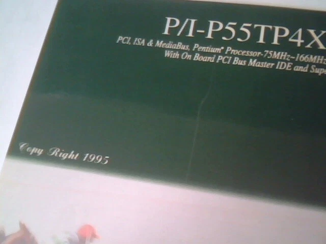 User's Guide Manual - P/I-P55TP4XEG System Mainboard Pentium processor PCI ISA - image 5
