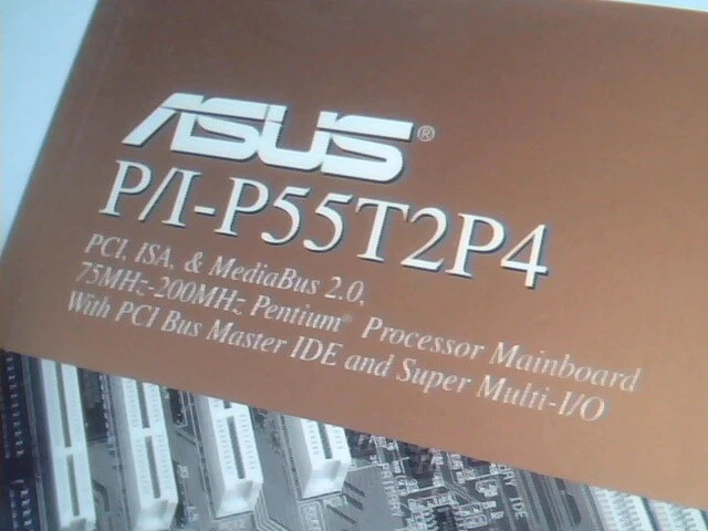 User's Guide Manual - ASUS P/I-P55T2P4 PCI ISA Processor Mainboard AS9610Z
