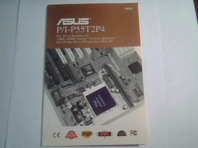 User's Guide Manual - ASUS P/I-P55T2P4 PCI ISA Processor Mainboard AS9610Z - image 2