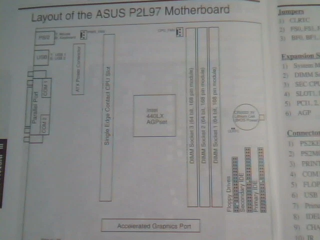 User's Guide Manual - ASUS P2L97 AGP Motherboard Intel 440LX AGPset AS9712R - image 6