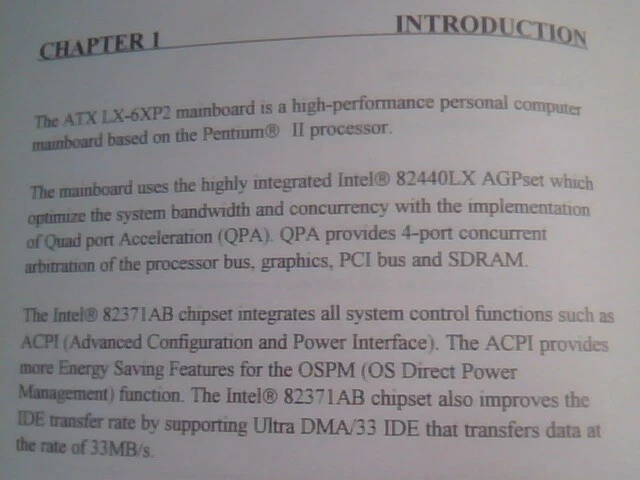 User's Guide Manual - ATX LX-6XP2 Mainboard pentium processor 82371AB chipset - image 2