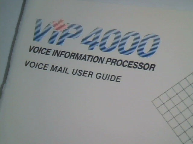 User's Guide Manual - VIP 4000 Voice Information Processor VIP4000 mail - image 2