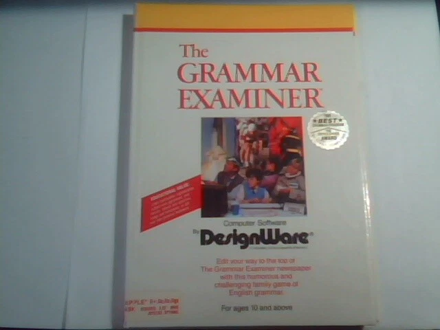 User's Manual + floppy disk - The Grammar Examiner by DesignWare Apple II+ 2