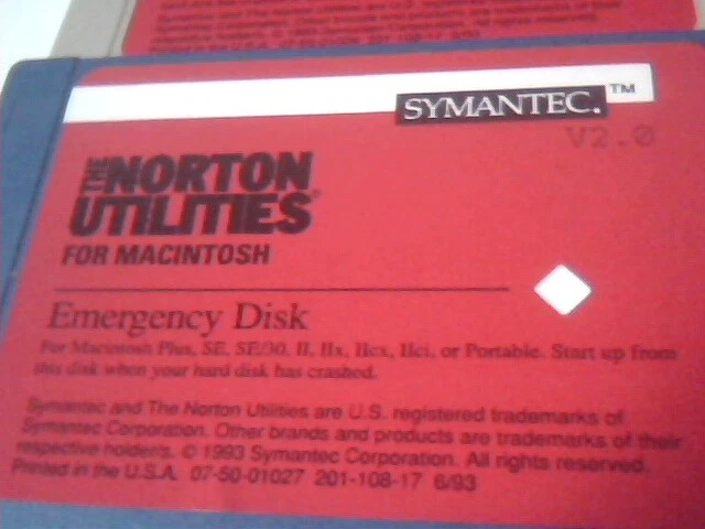 3.5" Floppy disks - Norton Utilities for Macintosh By Symantec V2.0 - image 2