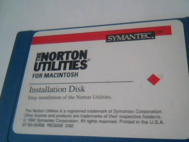 3.5" Floppy disks - Norton Utilities for Macintosh By Symantec V2.0 - image 4