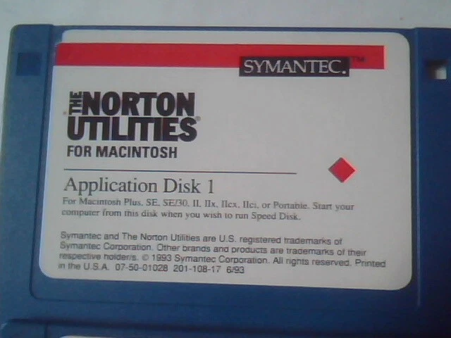 3.5" Floppy disks - Norton Utilities for Macintosh By Symantec V2.0 - image 5