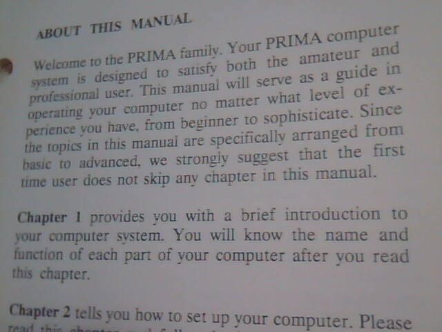 User's Operation Guide - PRIMA computer system TMC Research - image 4