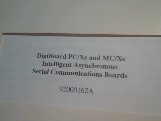 User's Manual Guide - Digiboard PC/Xe MC/Xe Intelligent Asynchronous board - image 2