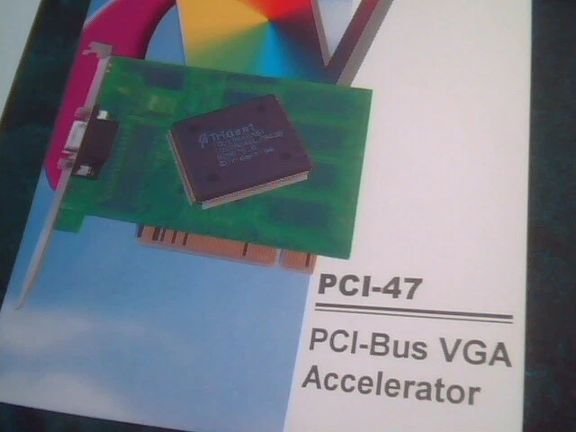 User's Manual Guide - PCI-47 PCI-Bus VGA Accelerator graphics user interface - image 2