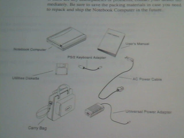 User's Manual Guide - Notebook Personal Computer 8200 Series 1993 - image 3