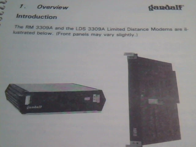 User's Manual Guide - Gandalf RM 3309A/LDS 3309A Limited Distance Modem - image 4