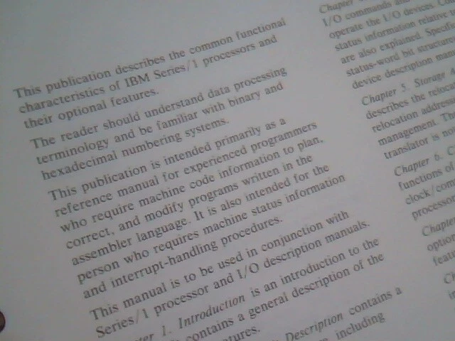 IBM Series /1 Feature-programmable multiline communications + Operation books - image 8