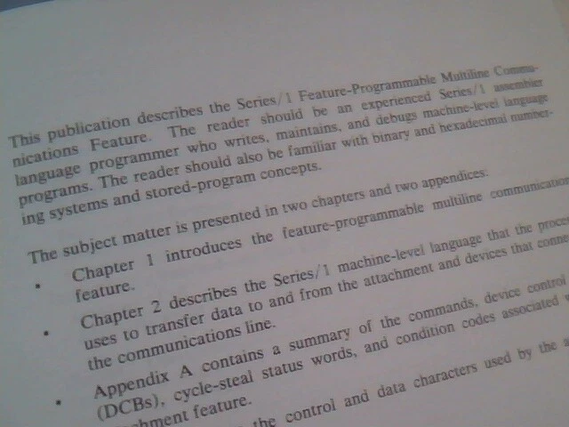 IBM Series /1 Feature-programmable multiline communications + Operation books - image 9
