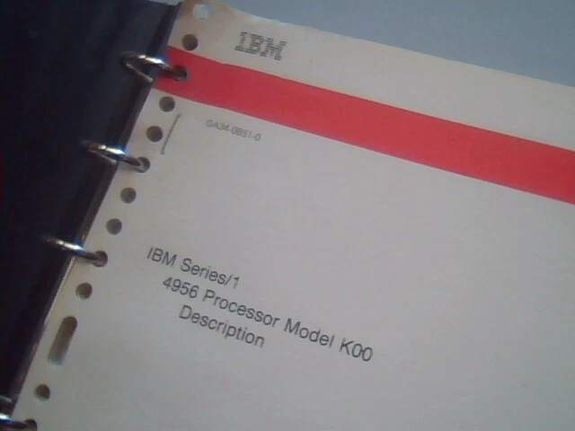 IBM Series /1 4956 Processor Model K00 Description Systems Library Indexes - image 3