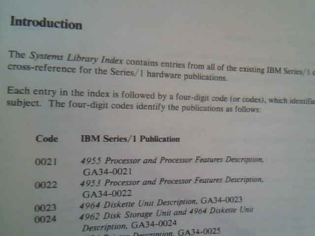 IBM Series /1 4956 Processor Model K00 Description Systems Library Indexes - image 7