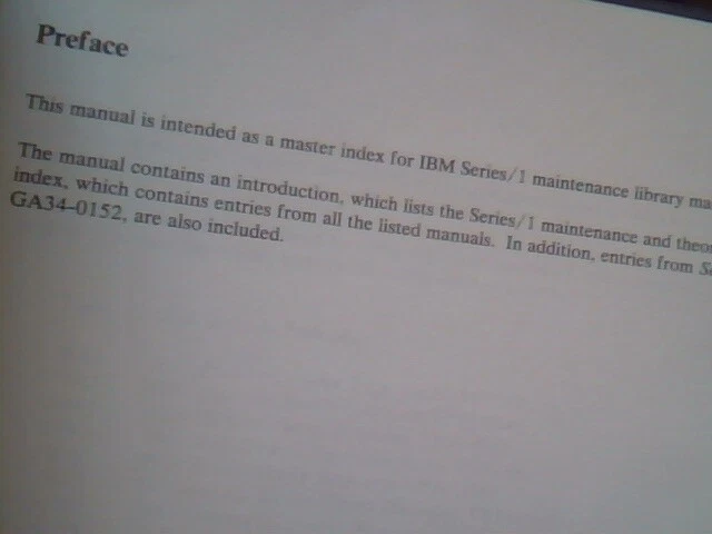 IBM Series /1 4956 Processor Model K00 Description Systems Library Indexes - image 8