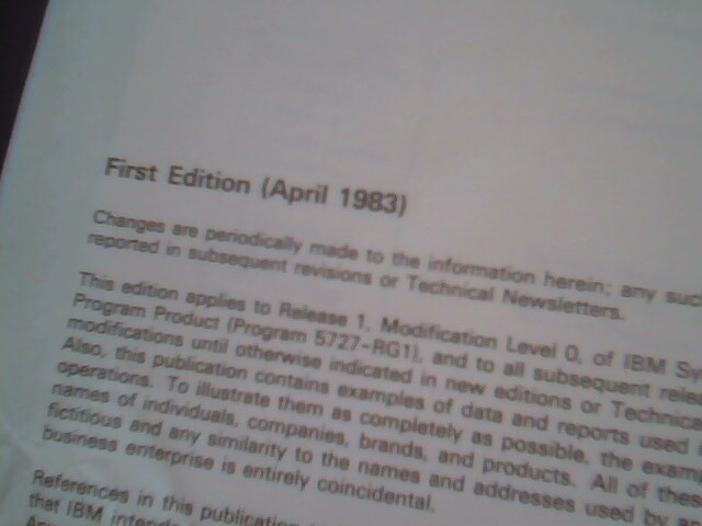 Original binder - IBM Systems /36 Programming with RPG II First edition 1983 - image 4