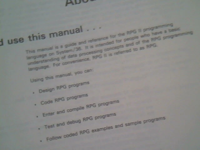 Original binder - IBM Systems /36 Programming with RPG II First edition 1983 - image 7