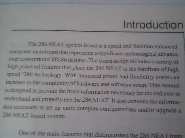 User's Manual Guide - 286 NEAT System Board 80286 design - image 4