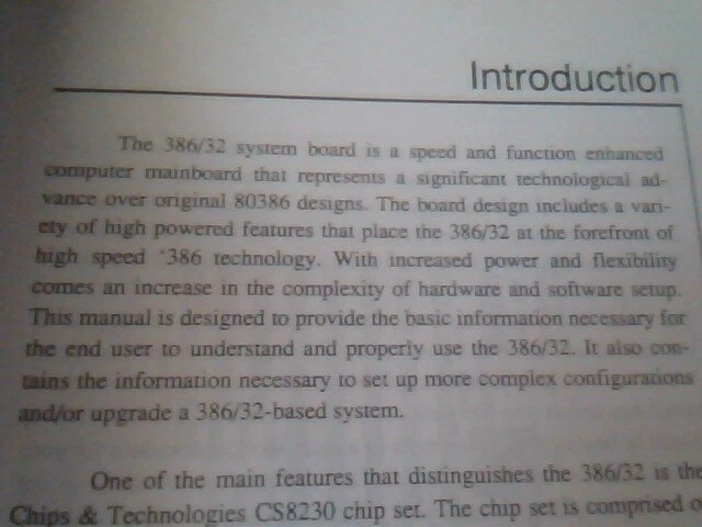 User's Manual Guide - 386/32 Series System Board 1988 1.0 CS8230 - image 4