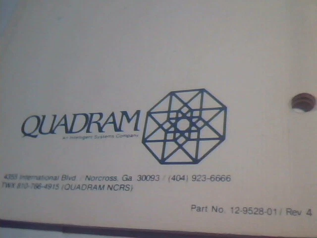 User's Manual Guide - Quadboard Operation Manual Quadram Series 5300 Rev 4 - image 4