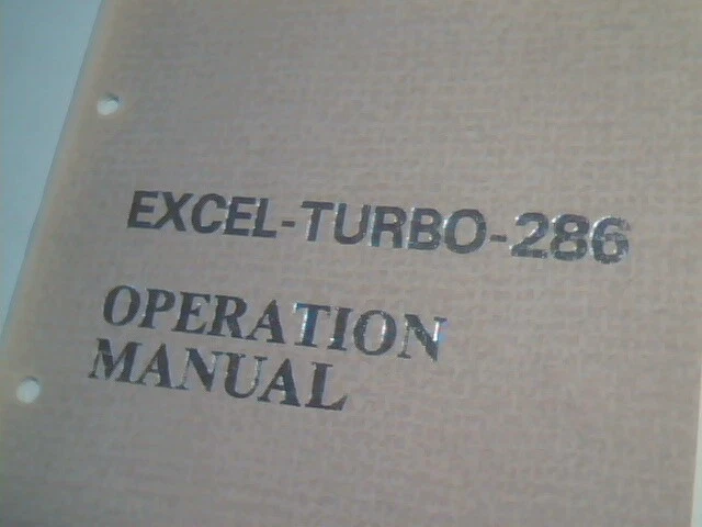 User's Manual Guide - Excel-Turbo-286 System Board Excel-Turbo 286 - image 2
