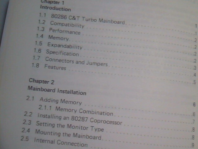 User's Manual Guide - MB 1212C 12MHz Zero-wait 80286 Turbo Mainboard - image 4