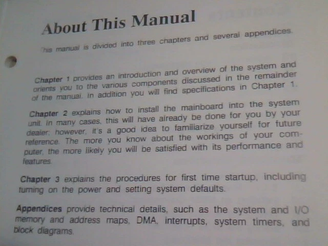 User's Manual Guide - MBVLSI-168 B MB-1212V Zero-wait 80286 Turbo Mainboard - image 3