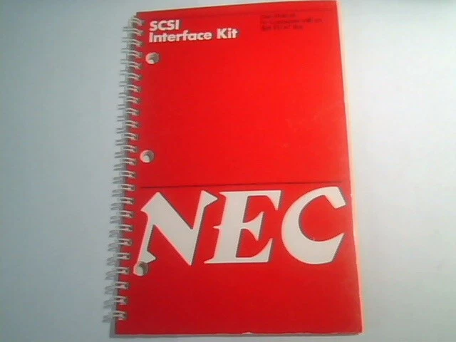 User's Manual Guide - SCSI Interface Kit NEC - computers with IBM XT/AT Bus
