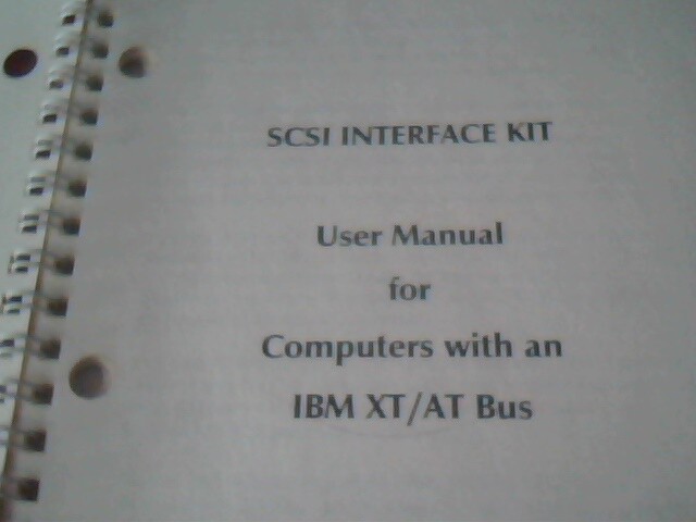 User's Manual Guide - SCSI Interface Kit NEC - computers with IBM XT/AT Bus - image 3