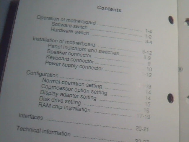 User's Manual Guide - Turbo 640 Mainboard PC/XT motherboard - image 5