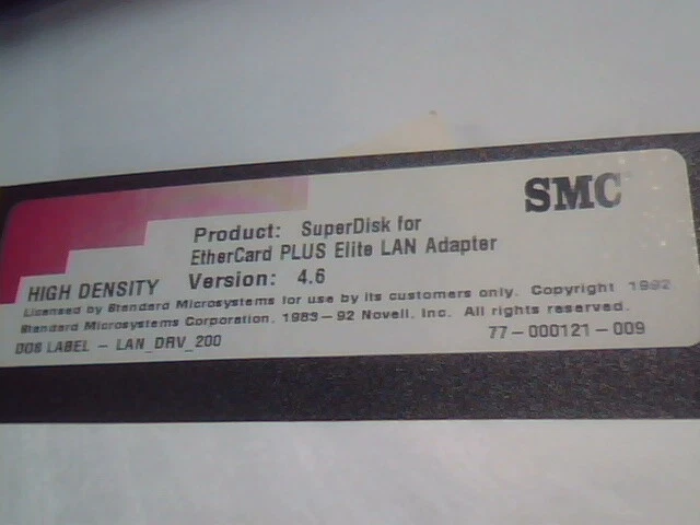 User's Manual + Floppy disk - Ethercard Plus Elite16 Series SMC ethernet adapter - image 5