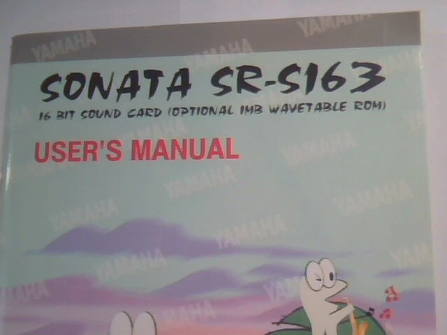 User's Manual Guide - Sonata SR-S163 16-bit sound card Yamaha OPL3-SA2 - image 2