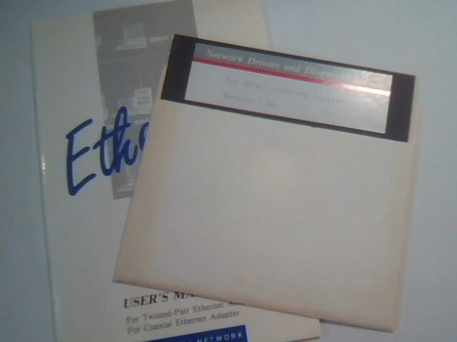 User's Manual + Floppy - 8-bit 16-bit Ethernet Adapter manual drivers diagnostic
