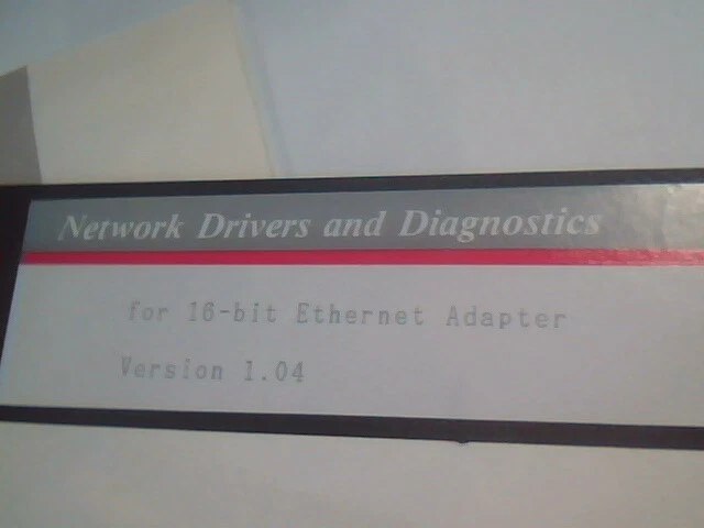 User's Manual + Floppy - 8-bit 16-bit Ethernet Adapter manual drivers diagnostic - image 2