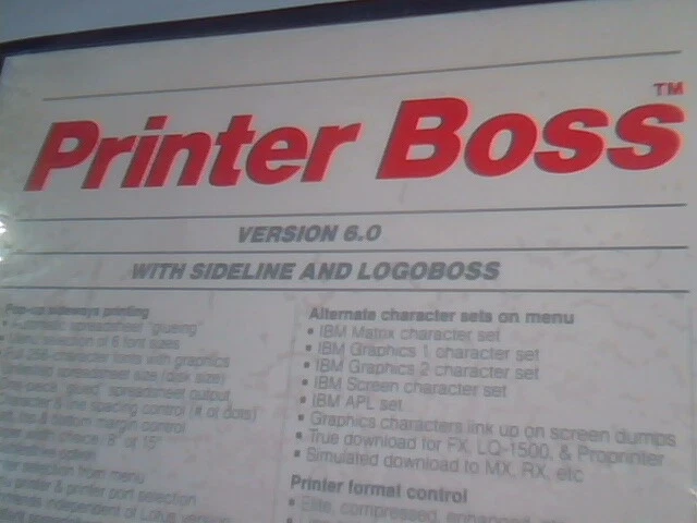 User's Manual + Floppies - Printer Boss dot-matrix printer Connecticut Software - image 3