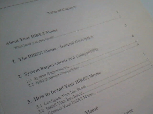 User's Manual Guide - Logitech HiRez Mouse - image 3
