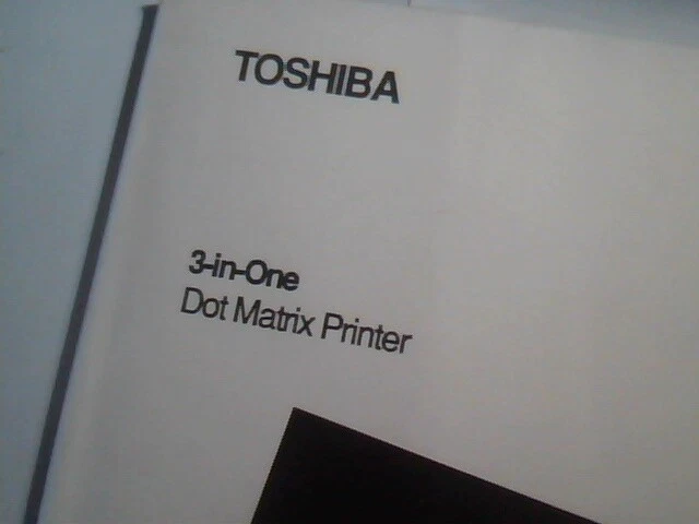 User's manual guide - Toshiba Express Writer 311 Dot Matrix Printer - image 2