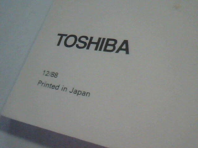 User's manual guide - Toshiba Express Writer 311 Dot Matrix Printer - image 5