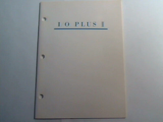 User's manual guide - I/O Plus II 2 Board RS-232 port
