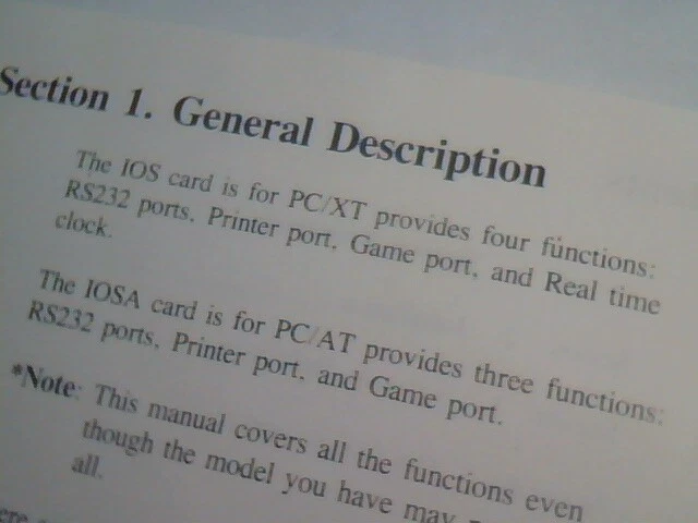 User's manual guide - IOS (IOSA) card V-3.0 - image 3