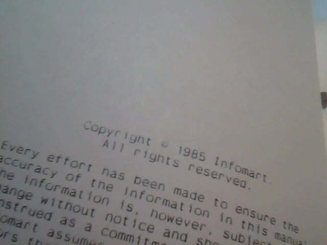 User's Manual Guide - Vanilla Decoder Handbook Infomart 1985 - image 5