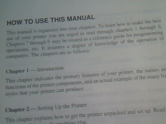 User's Manual Guide - NX-2430 Multi-font Dot Matrix Printer Star - image 4
