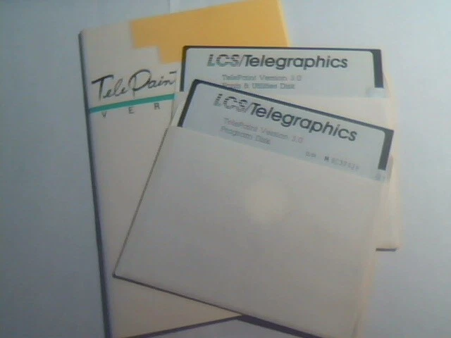 User's Manual + Floppy disks TelePaint Ver 3.0 LCS Telegraphics Program Utility